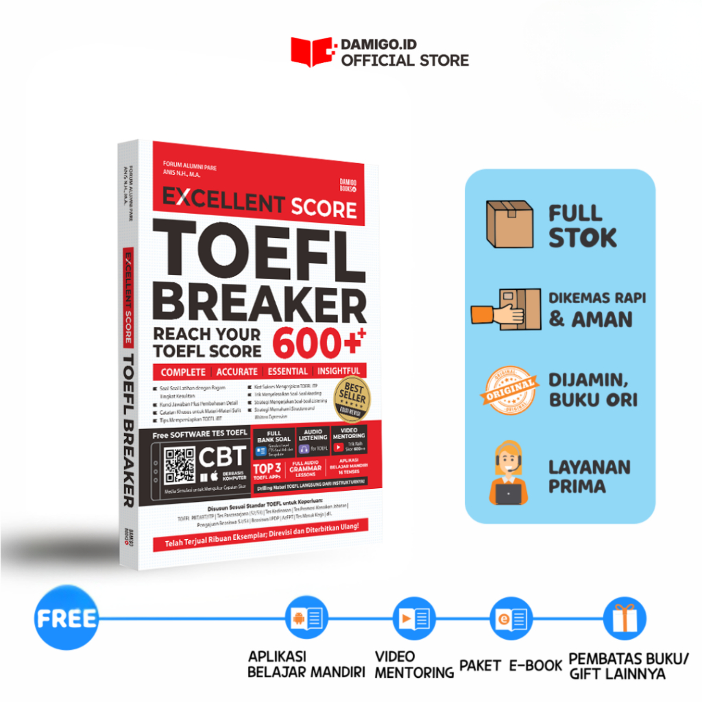 Buku TOEFL - TOEFL Breaker Reach Your Toefl Score 600++
