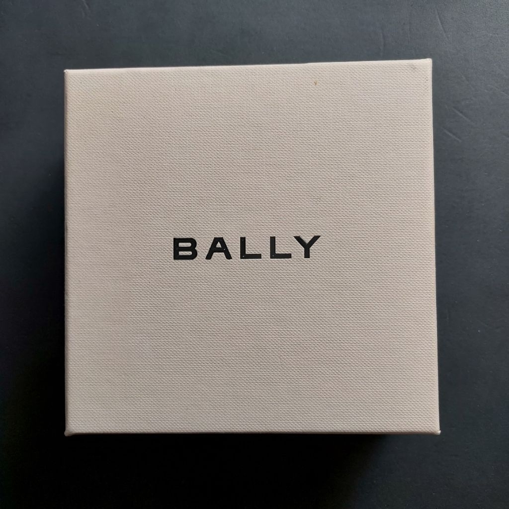 BALLY PENNANT BIFOLD WALLET TPU DESSERT AUTHENTIC