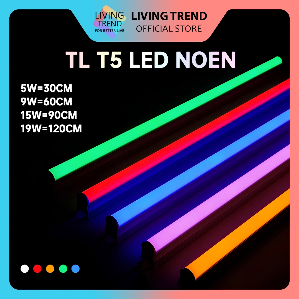 Lampu T5 LED Neon TL 5W-19W / Tube Warna Warni / Lampu TL Neon T5 LED