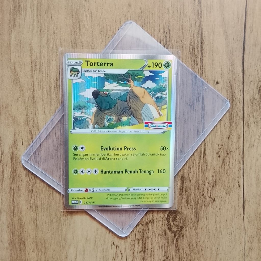 Torterra Indomaret - kartu promo indomaret F 287/S-P - Pokemon TCG Indonesia