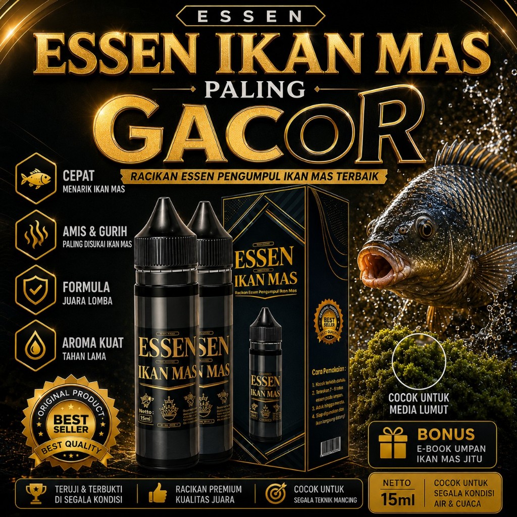 Umpan Ikan Mas Paling Gacor Essen Original