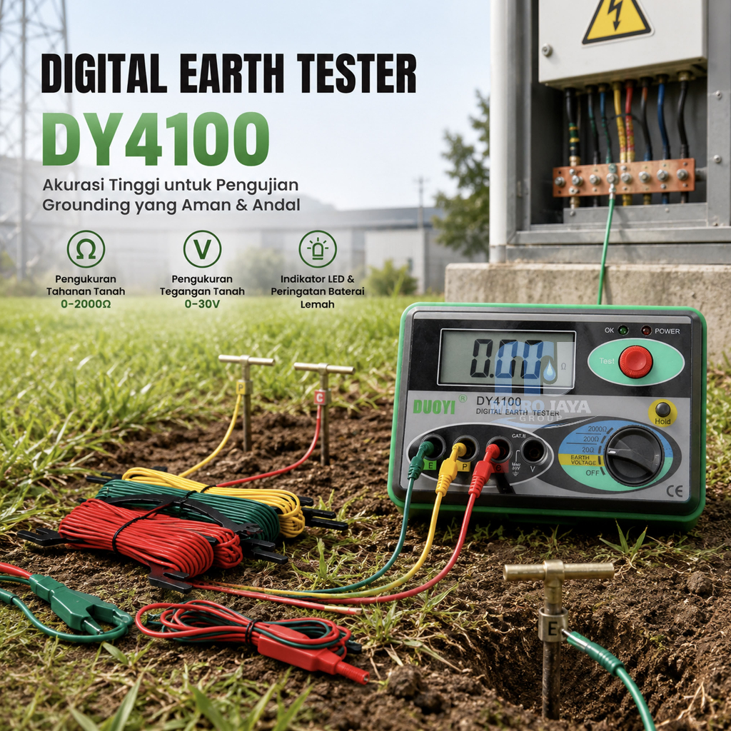 Digital Earth Tester Gronding DY 4100 Megger Earth Tester