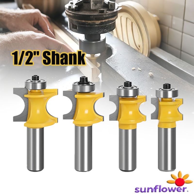 Mata Profil BULLNOSE SETENGAH Bulat Router Bit 1/2 Inch