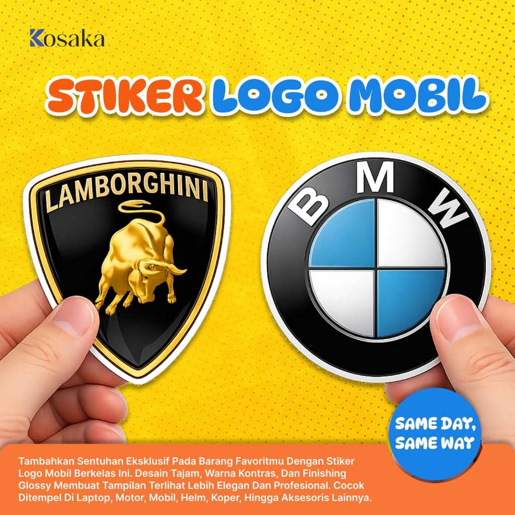 STICKER LOGO MOBIL | STIKER VINYL LOGO MOBIL LENGKAP | STIKER MOBIL MEWAH