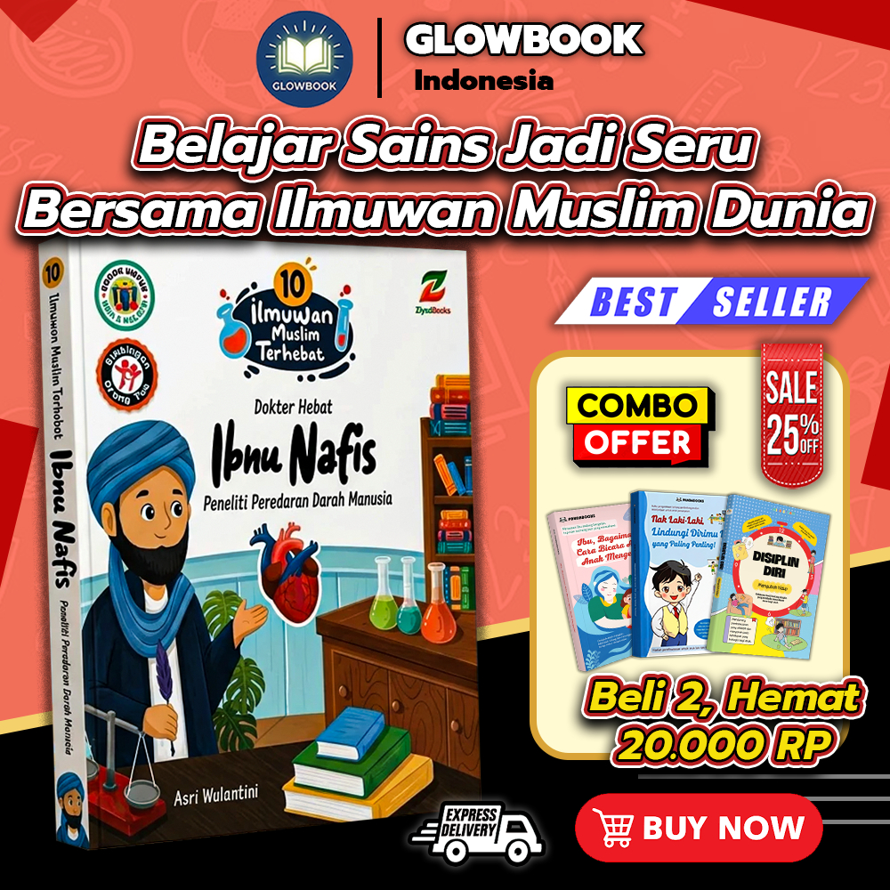 Bia Ibnu Nafis – Buku anak tentang tokoh ilmuwan Ibnu Nafis dan penemuannya dalam dunia kesehatan, d