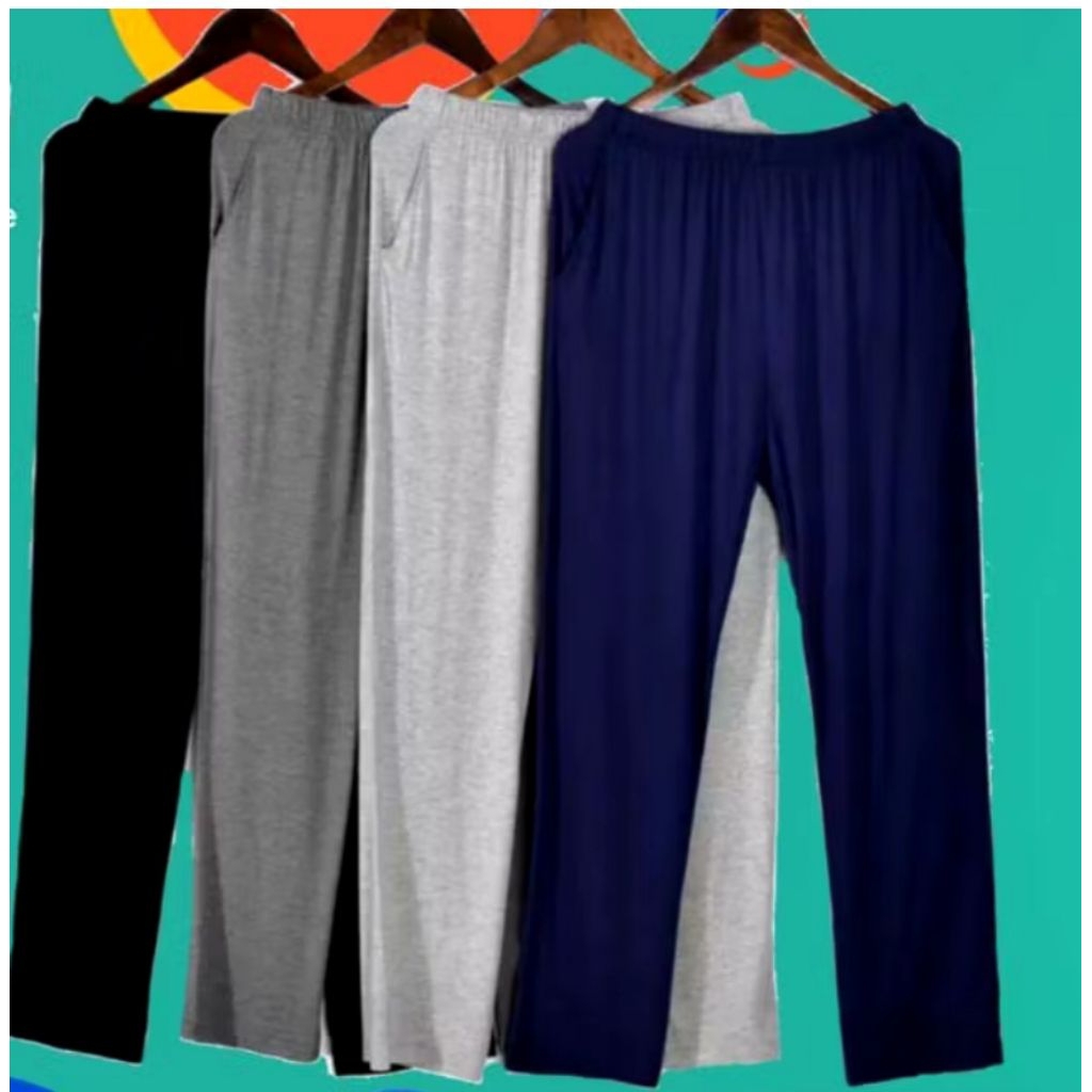 (K.20) Celana Dalaman Gamis Jumbo Katun Warna Hitam
