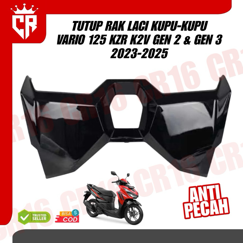 COVER RAK LACI KUPU-KUPU VARIO 125 2023-2025 GEN 2 GEN 3 Tutup Rak Laci Vario Gen 2 Gen 3 2023 2024 
