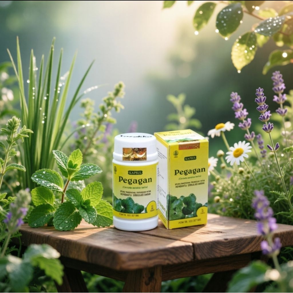 kapsul daun pegagan herbal
