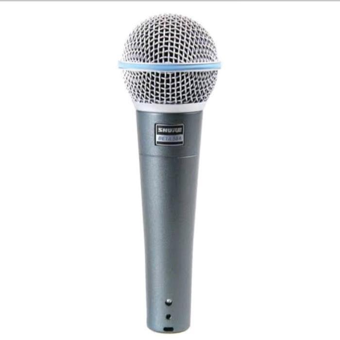 MIC KABEL SHURE BETA 58A VOKAL DYNAMIC - tanpa switch saklar