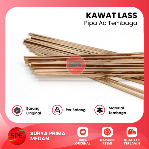 KAWAT LAS PIPA TEMBAGA AC (PER BATANG)