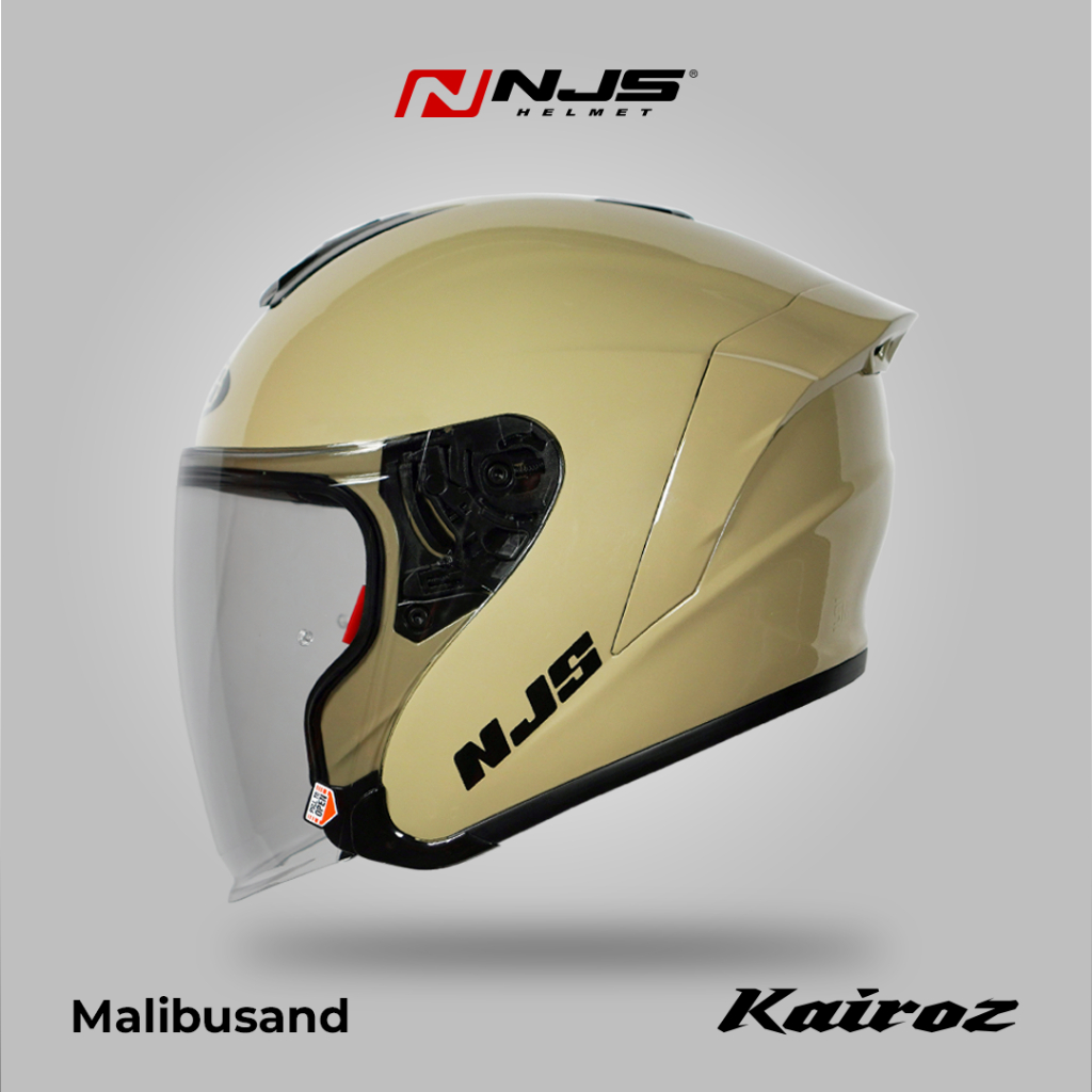 NJS KAIROZ MALIBU SAND - (FREE SPOILER) - Helm Half Face | Kairoz | Kairoz V1 | Kairoz Polos | Kairo
