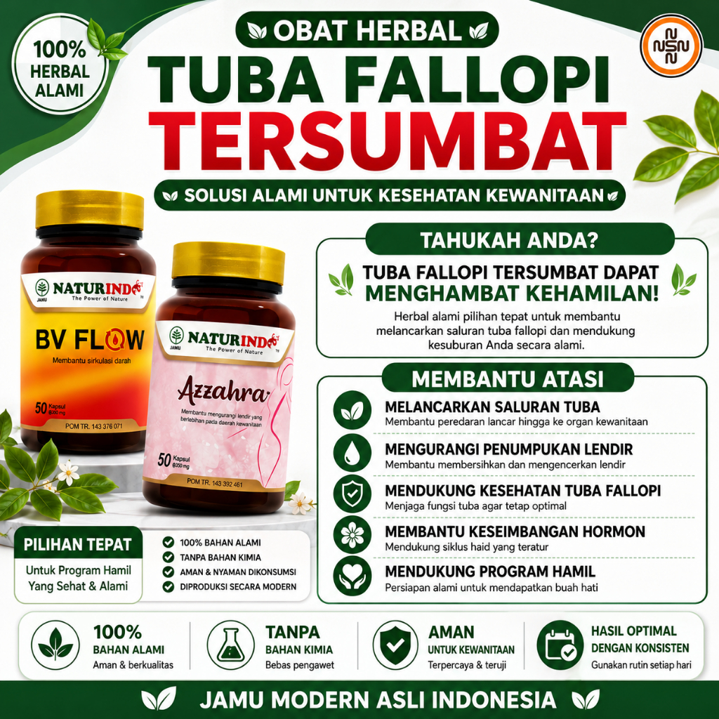 Herbal Tuba Falopi Tersumbat Hidrosalping Tuba Tersumbat Nonpaten Bilateral Naturindo
