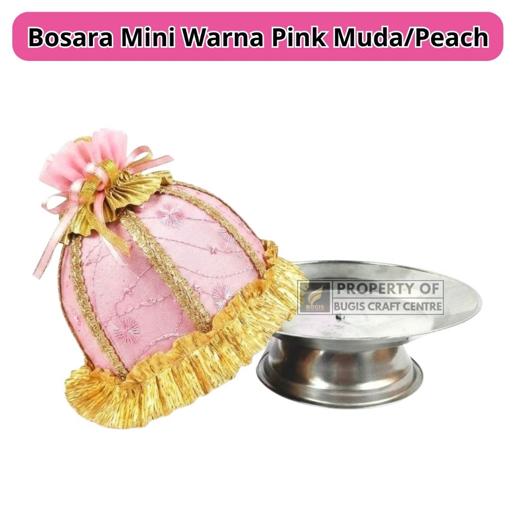 Bosara Kecil Stainles Warna Pink Muda Atau Peach Kualitas Premium