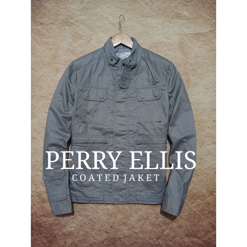 jaket casual rider PERRY ELLIS bahan anti bara bekas pakai recomend