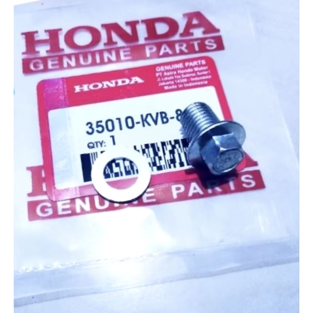BAUT OLI BAWAH TUTUP OLI +RING ALUMINIUM VARIO 125/ VARIO 150 BEST PRODUK ORIGINAL