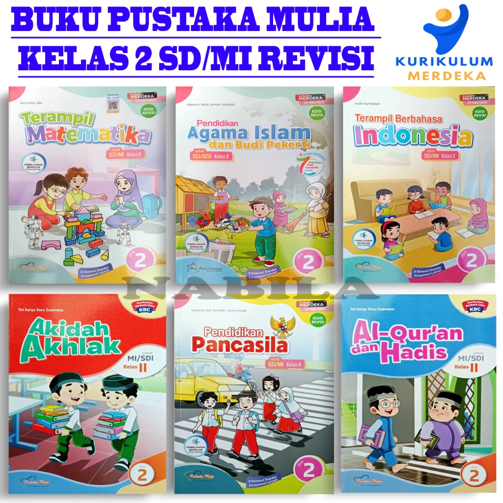 Pustaka Mulia Buku Paket Kelas 2 SD/MI Kurikulum Merdeka