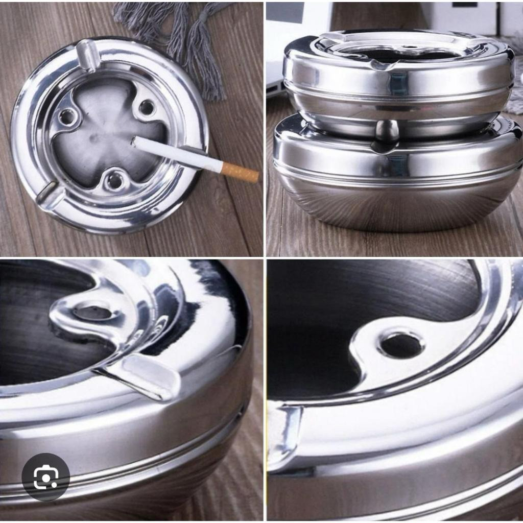 Asbak Rotasi/Asbak Stainless/Asbak Tebal/Asbak Tutup Putar