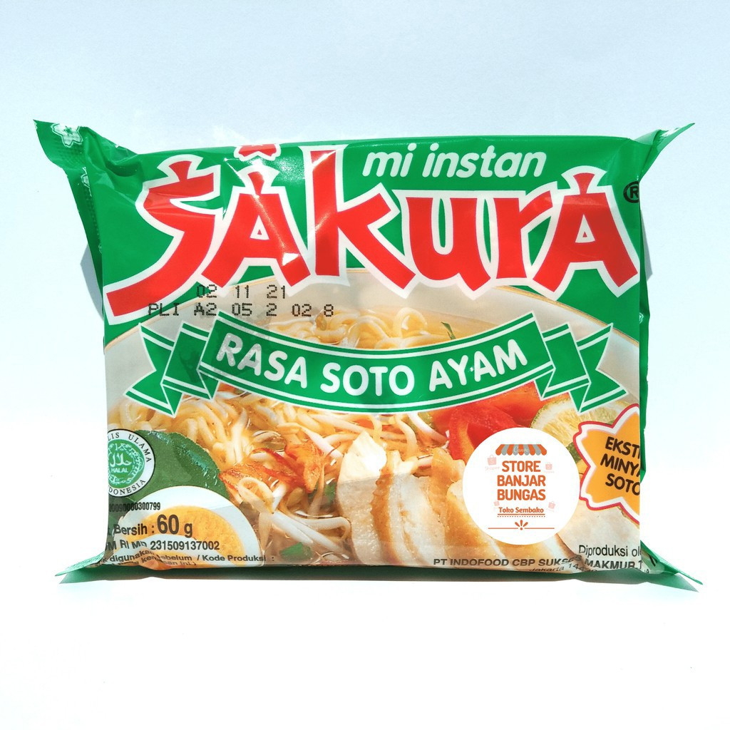 Mie Sakura Rasa Soto Ayam / SAKURA MI INSTAN MIE RASA AYAM SOTO AYAM KALDU AYAM