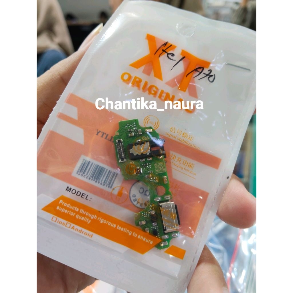 FLEXIBLE ORI + IC INFINIX ITEL A70 CONECTOR CAS + MIC + CON HF / PAPAN CAS