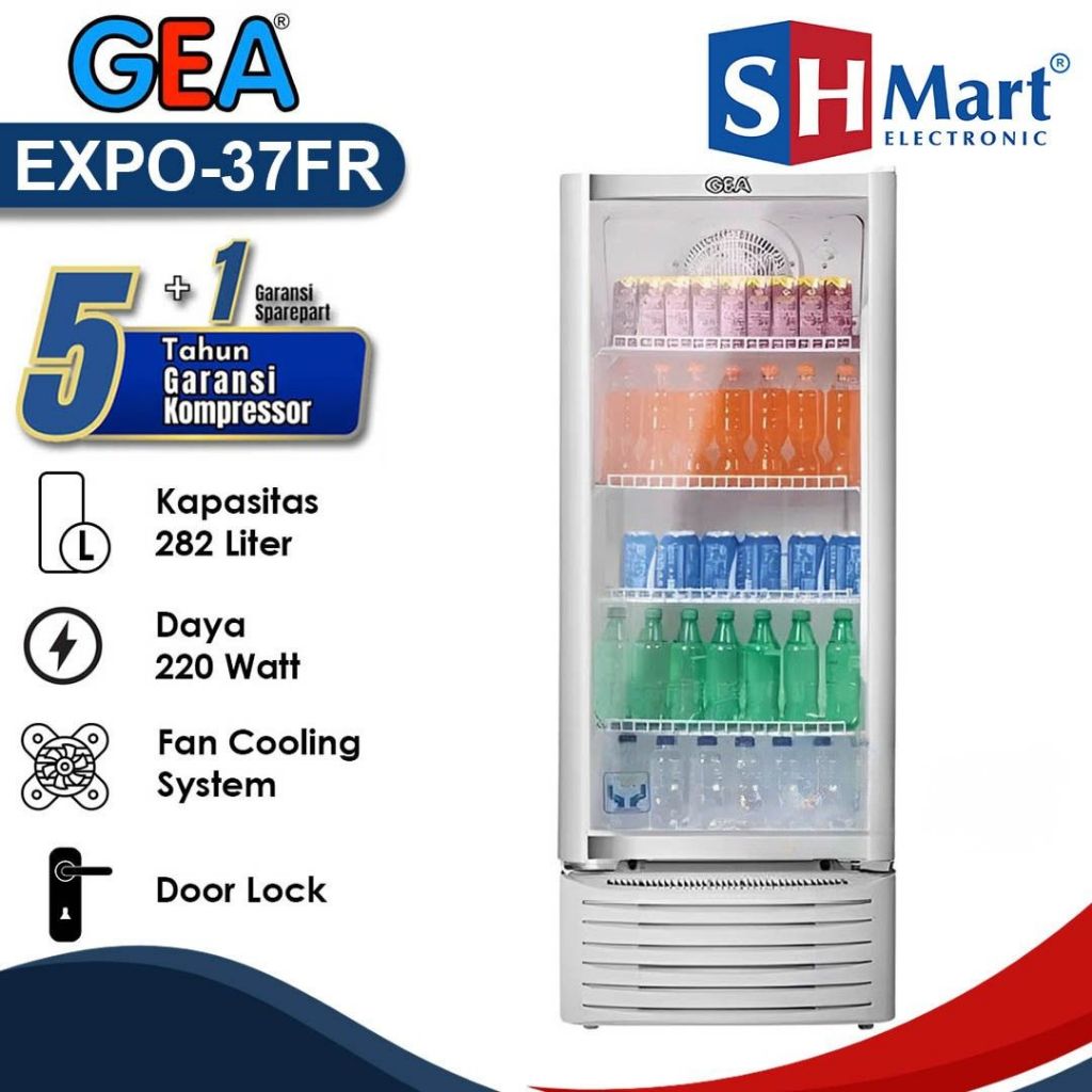 KULKAS SHOWCASE GEA EXPO 37FR / EXPO-37FR PENDINGIN MINUMAN GARANSI RESMI (MEDAN)