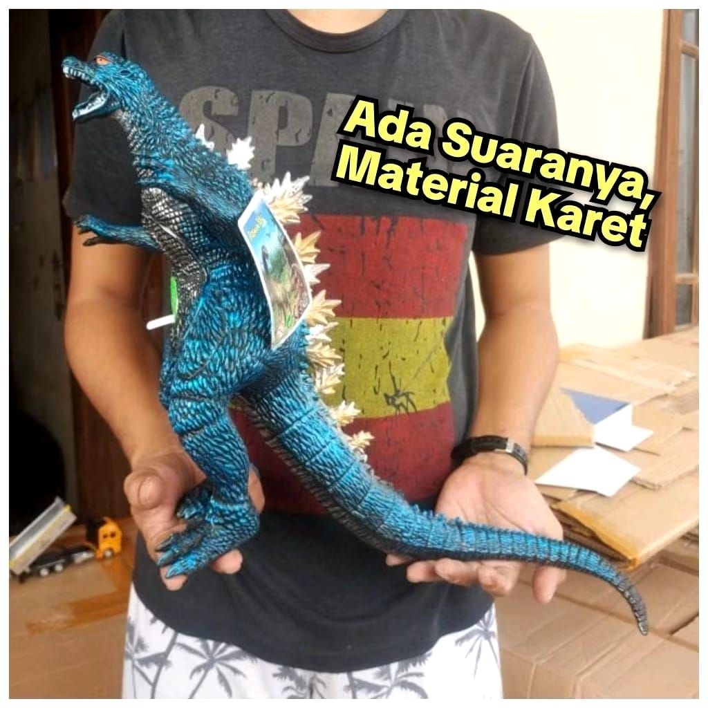 Mainan Action Figure Godzilla Suara Karet - Boneka Figur Gozilla Anak