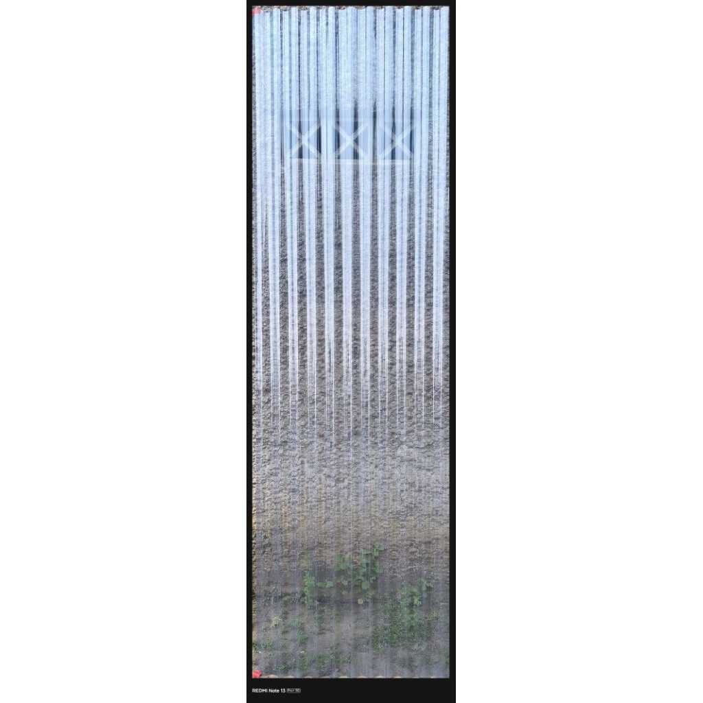 Seng Gelombang Bening Transparan PVC Tebal 0.8mm P 3m L 80cm - Atap Penerangan Plastik Premium