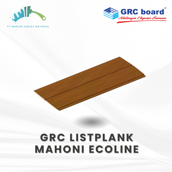 GRC MAHONI ECO-LINE 3M – Lisplank, Dinding & Fasad Motif Kayu Minimalis Original 8mm L0-L2