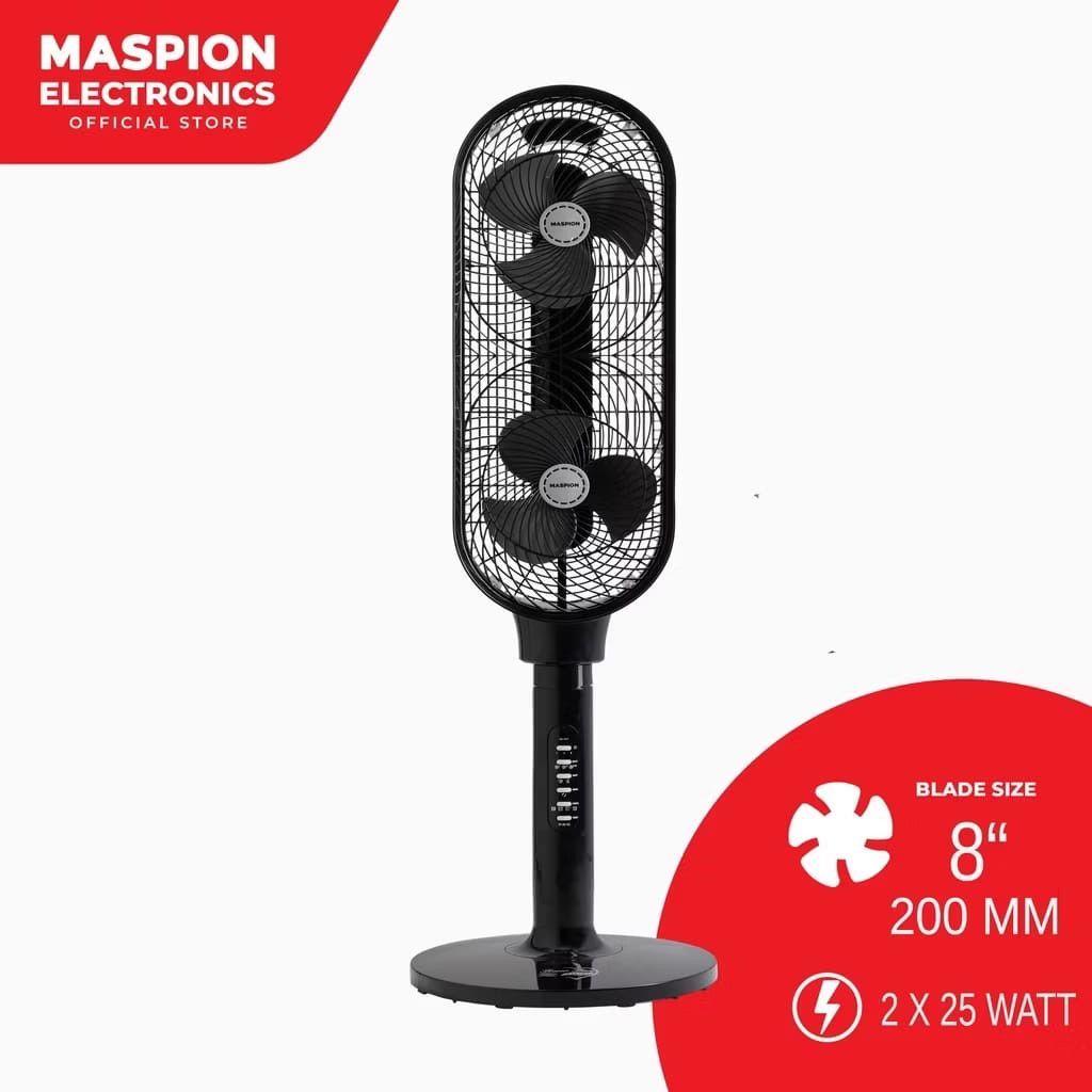 Maspion TF 04S Tower Fan Kipas Angin Tower 8 inch x2 TF04S -Murah