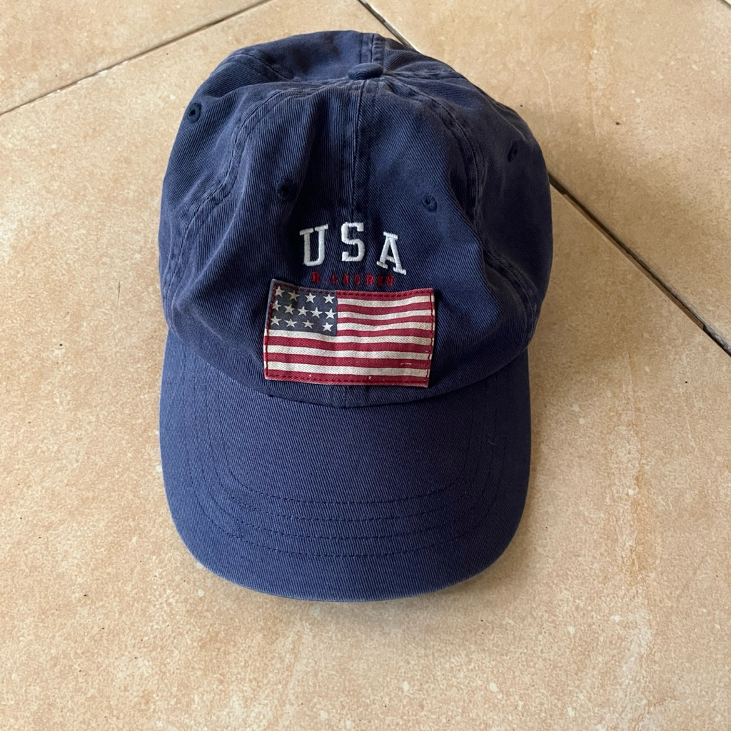 topi polo rrl vintage bendera amerika p laurent