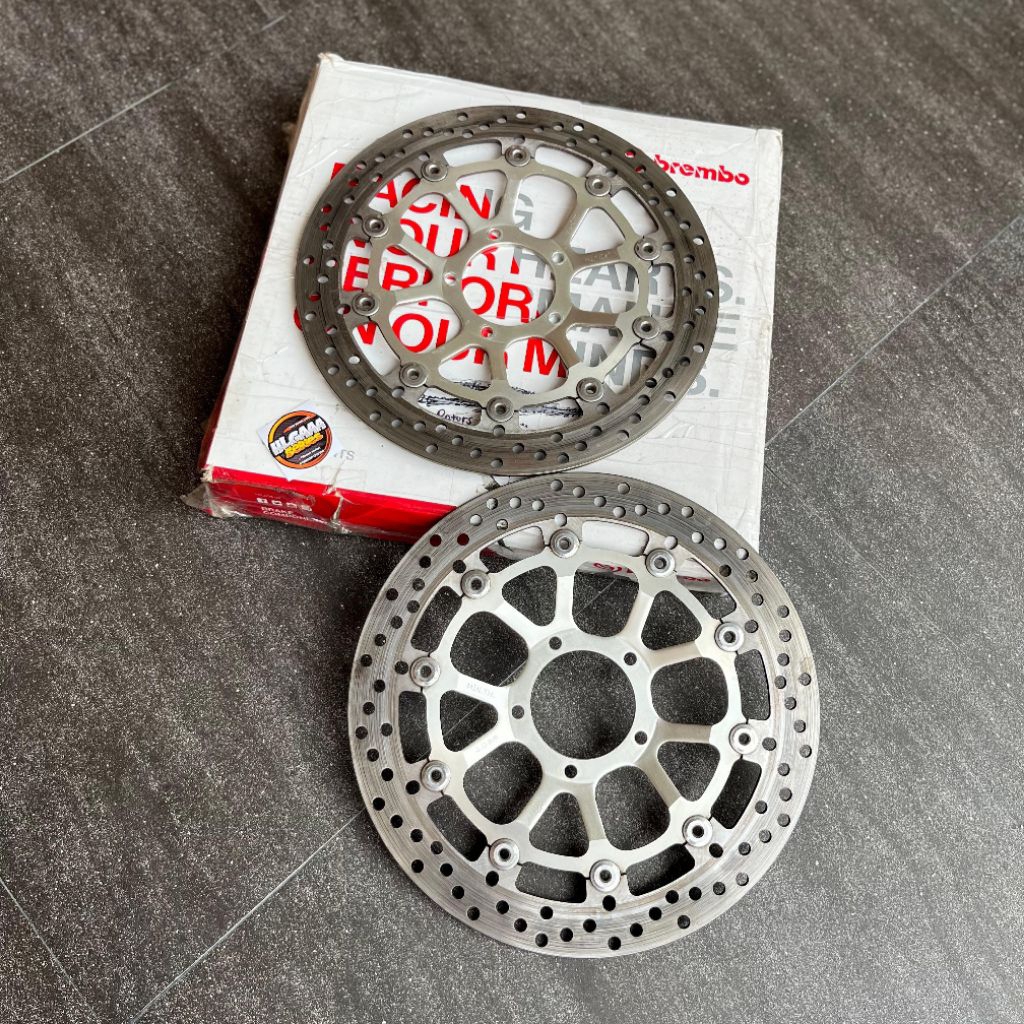 DISC DUCATI EVO SILVER ORIGINAL COPOTAN LEBAR 320MM