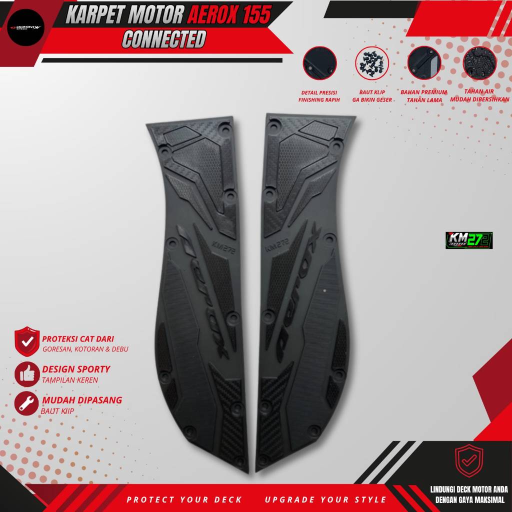 Karpet Aerox All New Connected 155 thn 2020 sd 2024 / Aksesoris Motor Aerox Connected