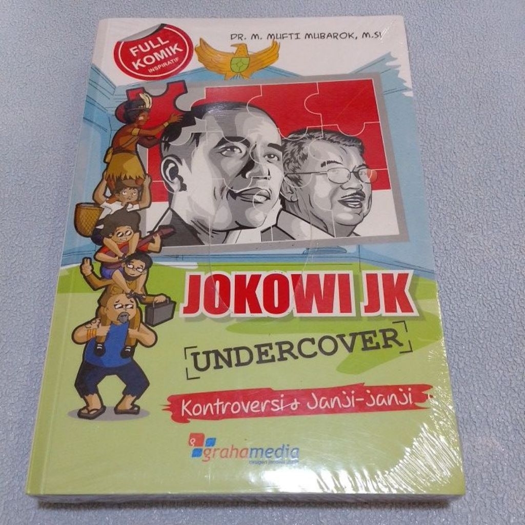 Buku Original Full Komik Inspiratif Jokowi JK UNDERCOVER Kontroversi & Janji-janji by Dr.M.Mufti Mub