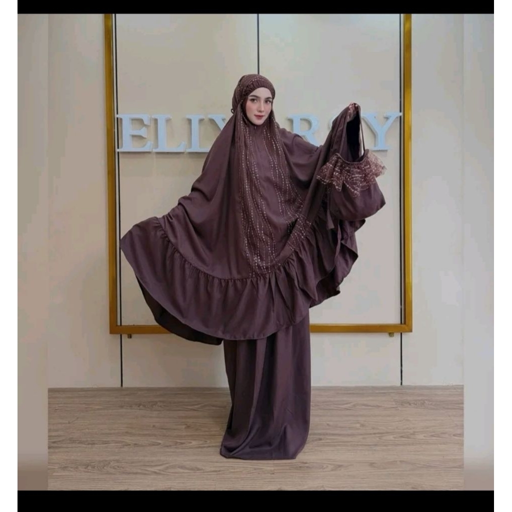 Mukena Tasbiya Exclusive By Elly Arsy / Mukena Crespo Lady Zr / Mukena Tile By Elly Arsy / Mukena Ra