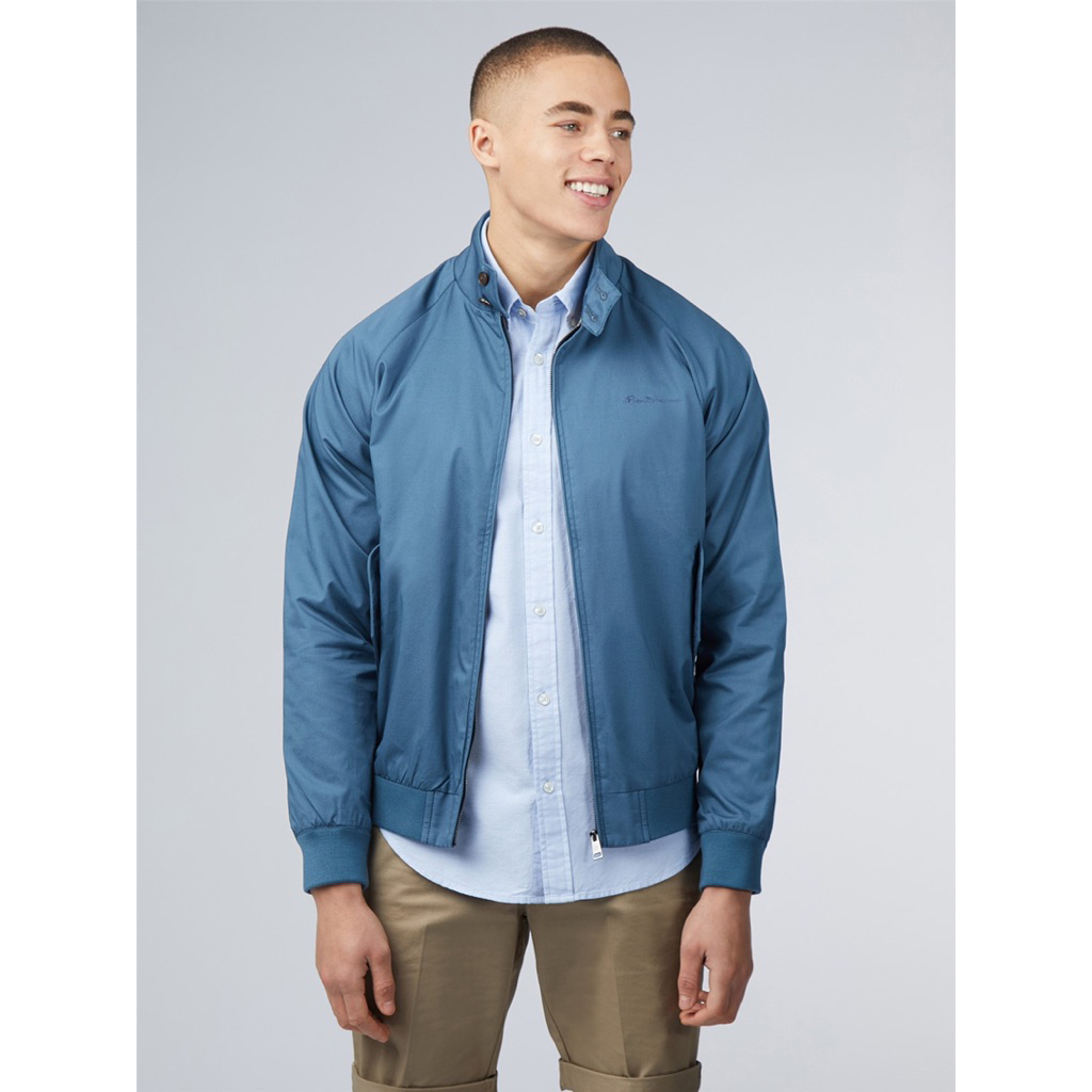 Ben Sherman Signature Harrington Jacket In Blue