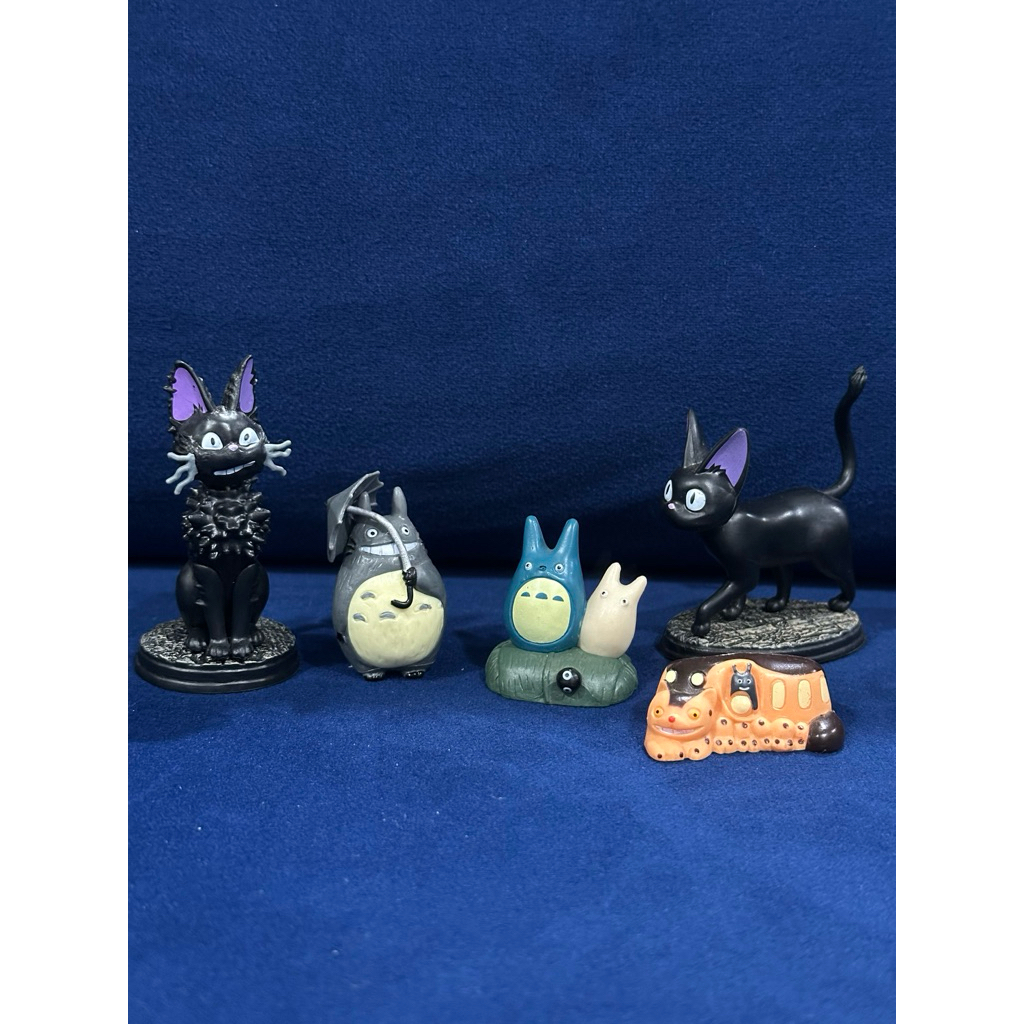 totoro ghibli set figure karet padat