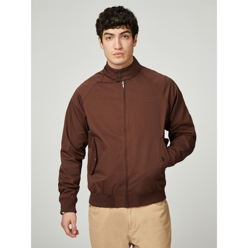 Ben Sherman Signature Harrington Jacket In Brown