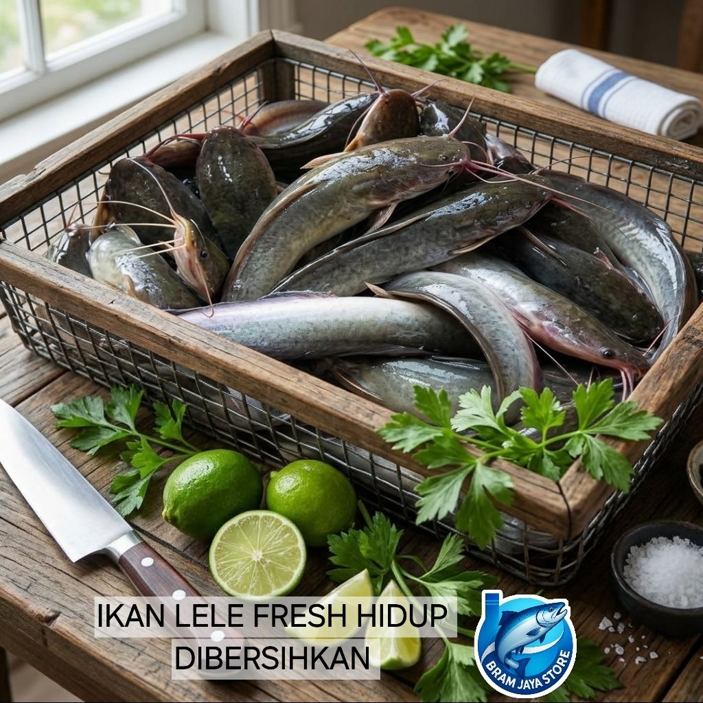 ikan lele hidup dibersihkan