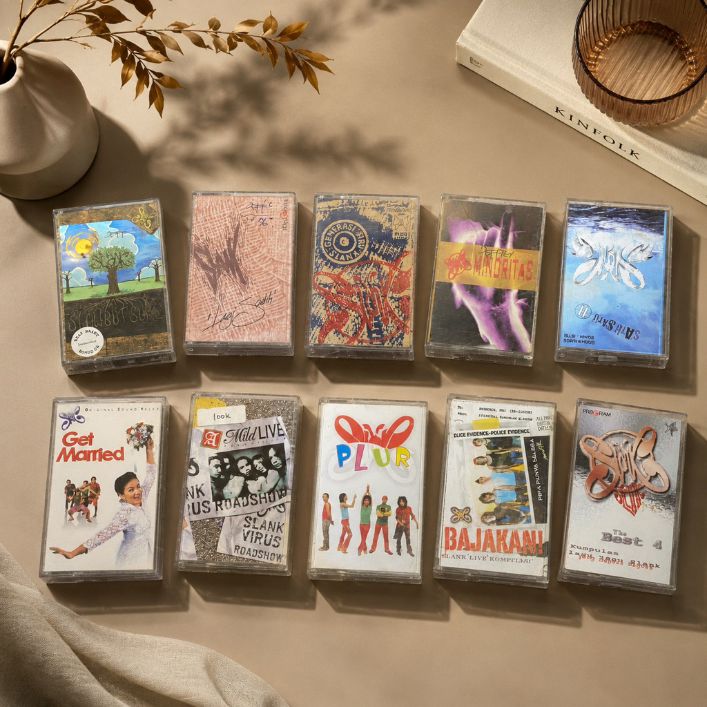 KUMPULAN KASET PITA SLANK - ORIGINAL (the best 2, bajakan, virus, satu-satu)