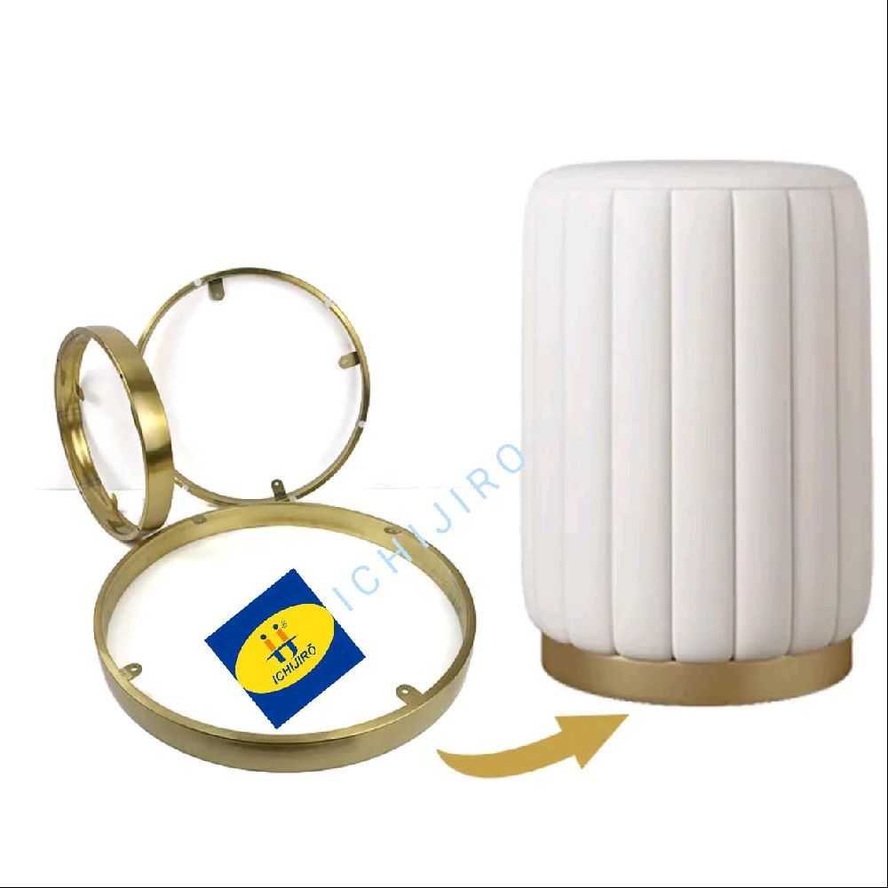 Kaki sofa ring bulat base sofa gold alas stainless gold