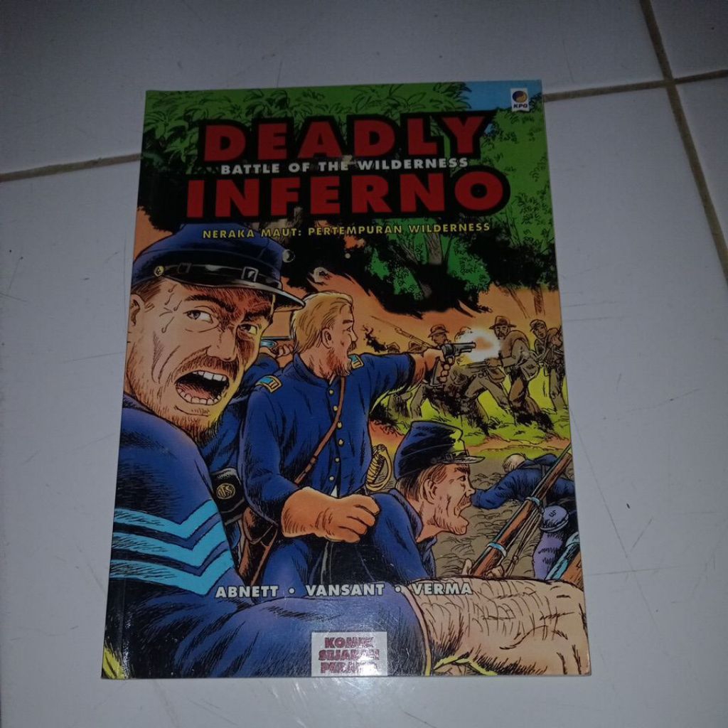 buku komik sejarah perang - neraka maut pertempuran wilderness