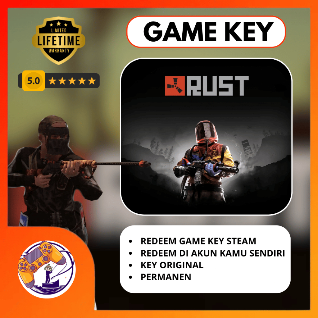 Rust PC Steam / Epic Games CD Key / Game Key / Redeem Code - Fast Delivery Garansi Lifetime