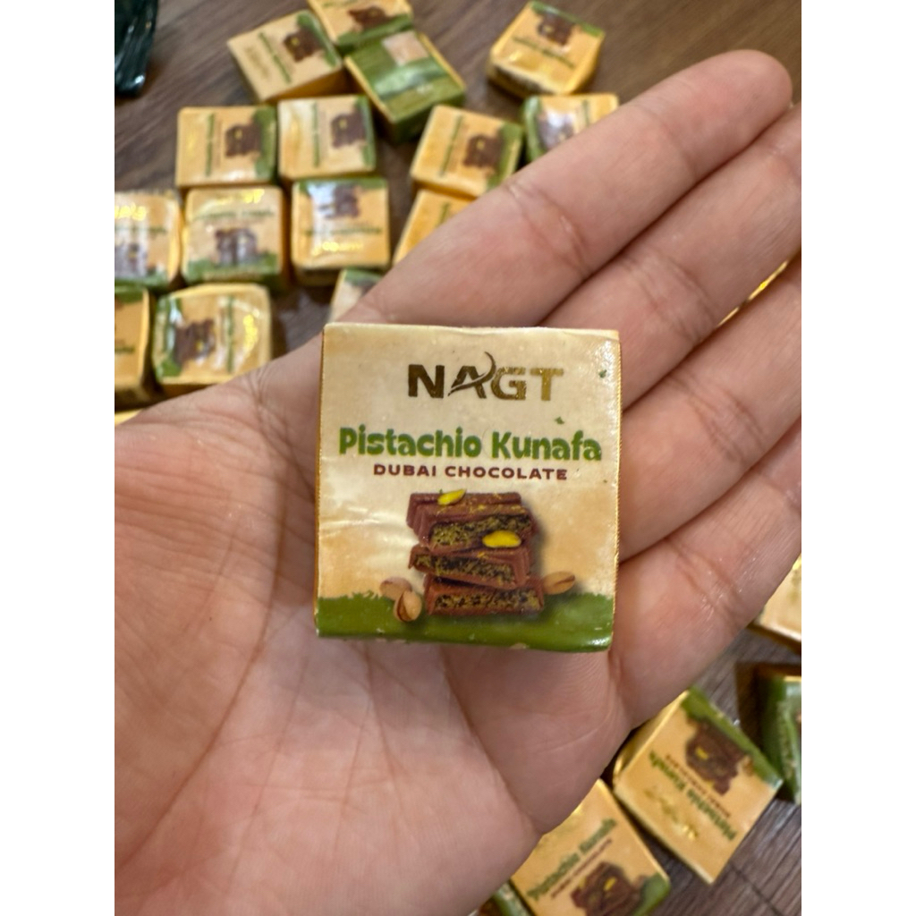 NAGT Pistachio Kunafa/ Coklat Dubai Pistachio / Coklat Dubai Mini Madinah / Coklat Dubai Mekkah