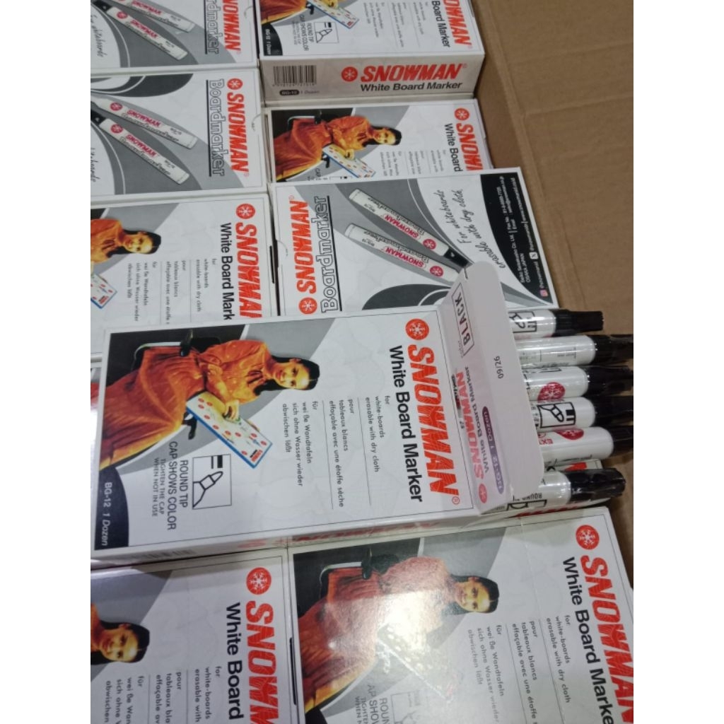 spidol snowman 1 kotak 12pcs