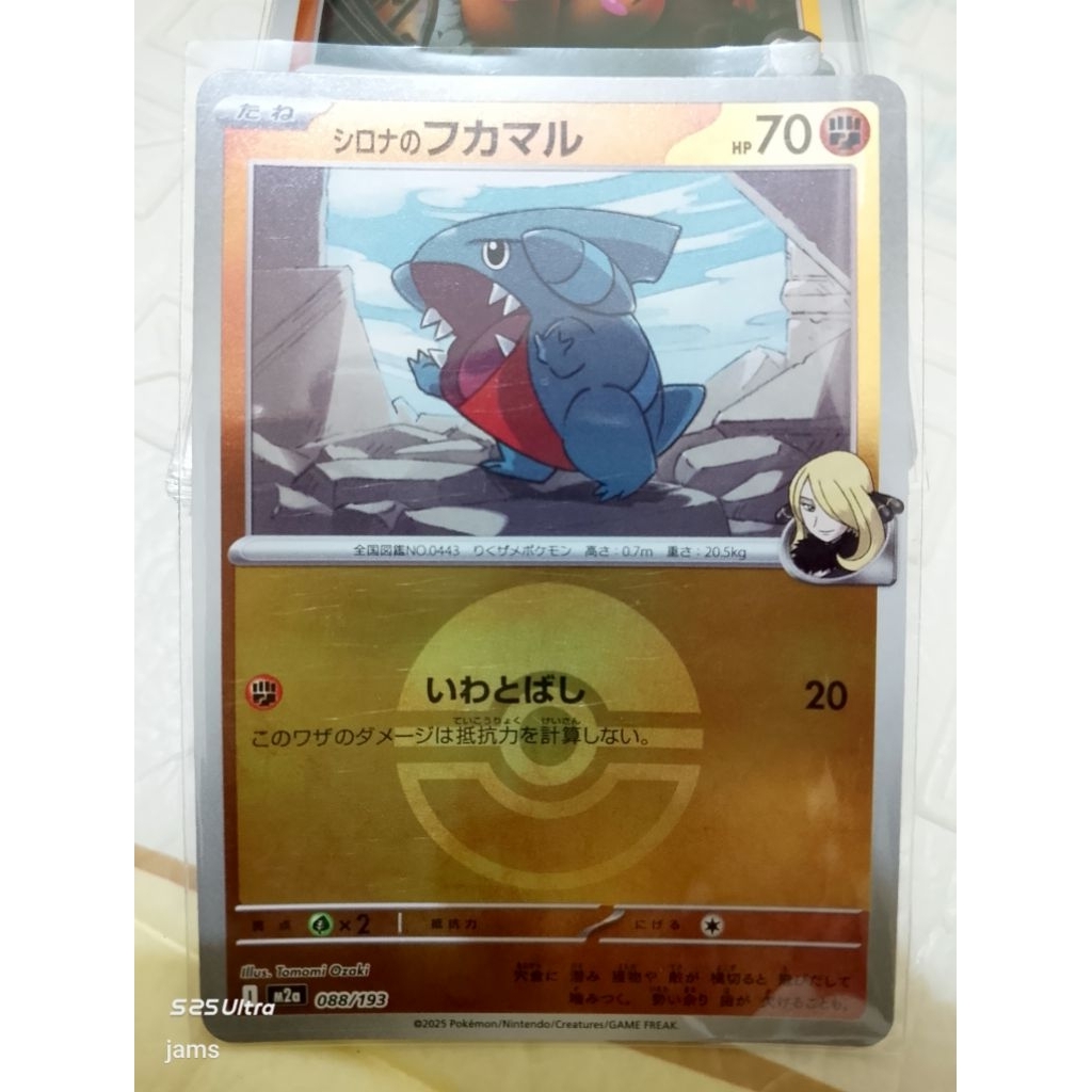 Pokemon Cynthia's Gible pokeball jp