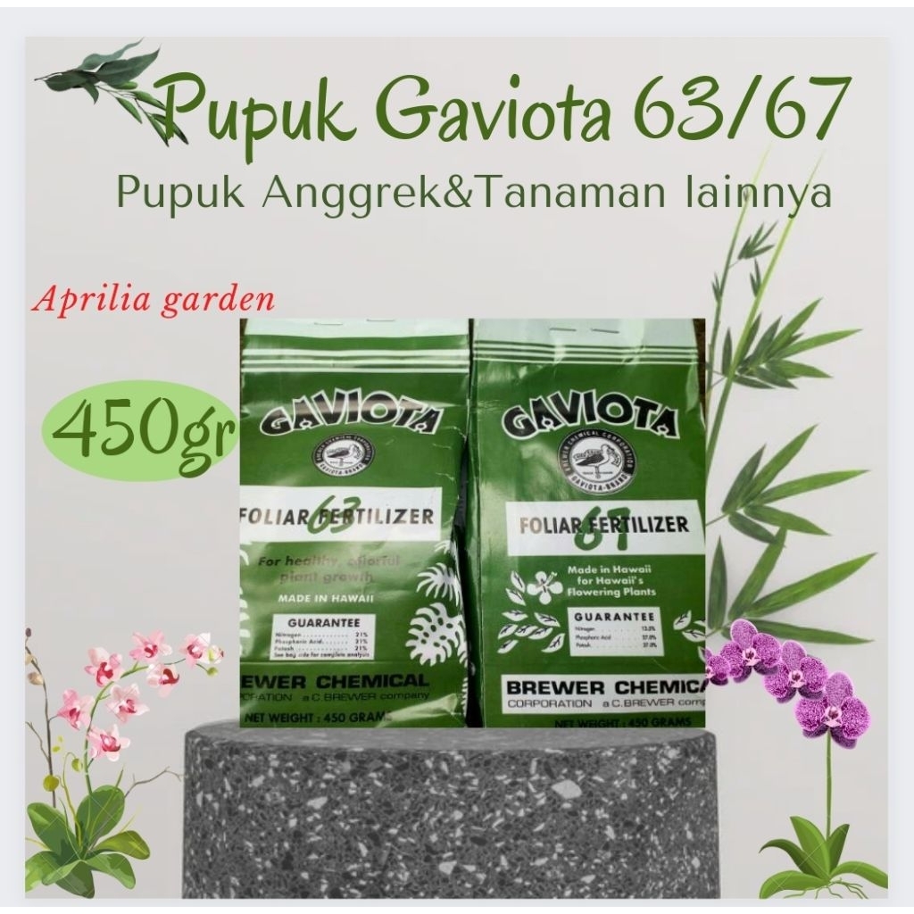 Gaviota 63 Gaviota 67 Pupuk Anggrek 450gram