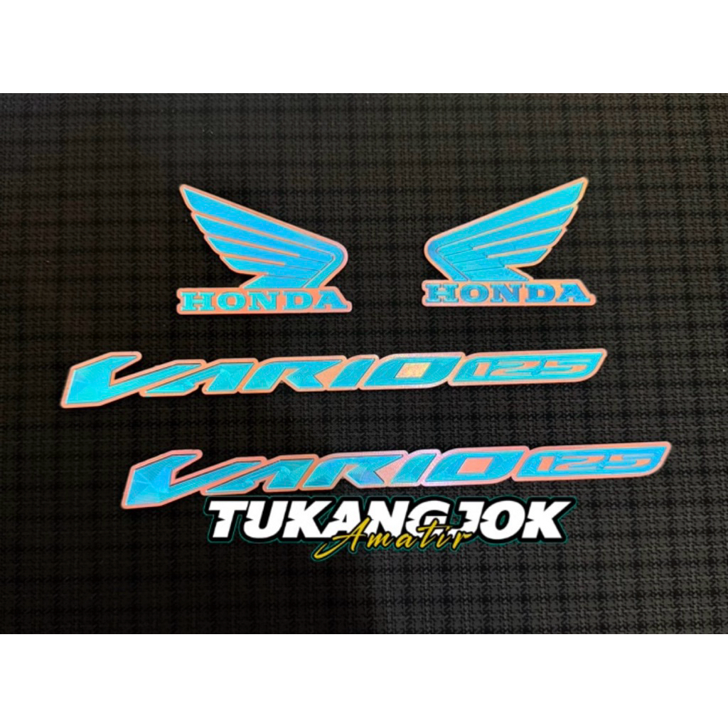 Emblem Titanium Vario 125+Sayap Emblem Vario Titanium Original Vietnam