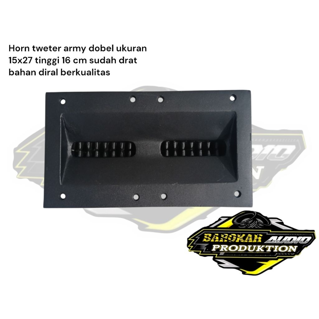 horn/corong tweter line array dobel/army dobel 15x27 bahan diral alumunium berkualitas tinggii