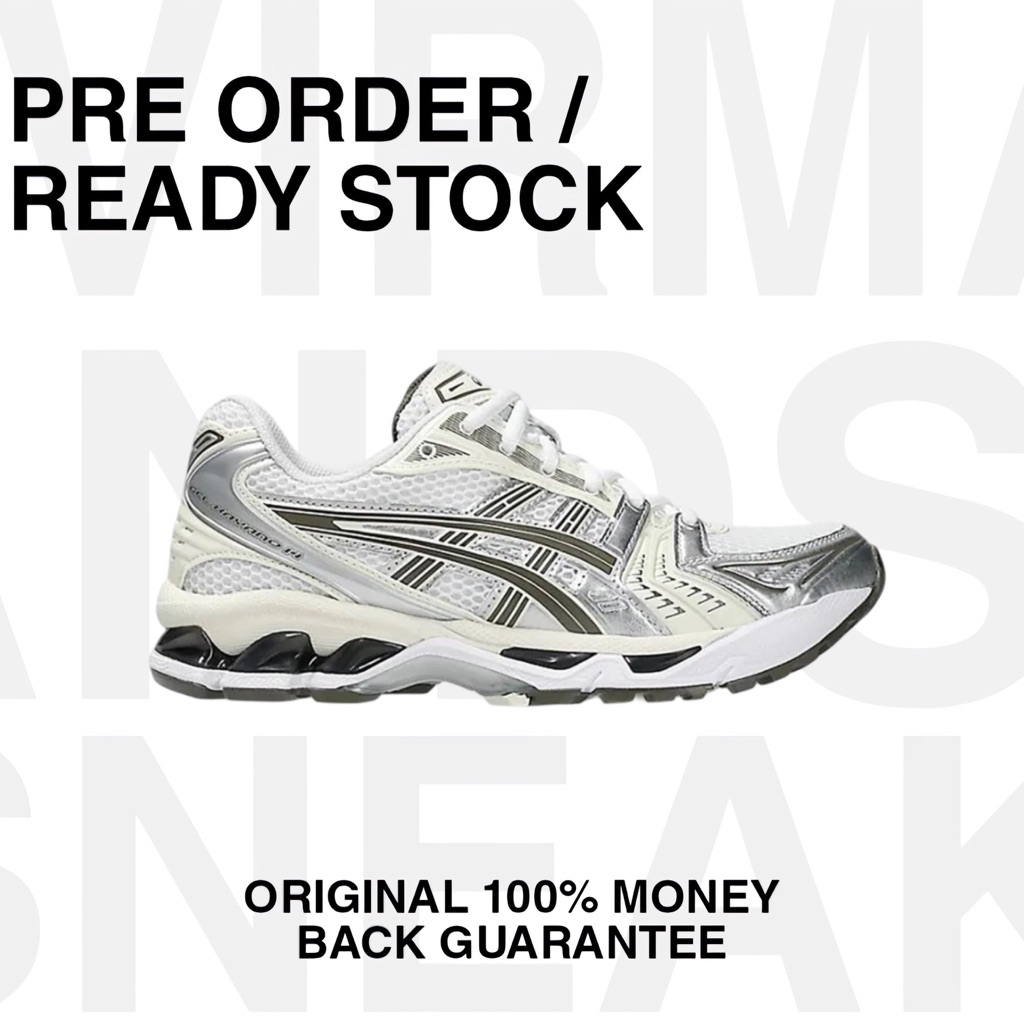 Asics Gel Kayano 14 White Silver Brown