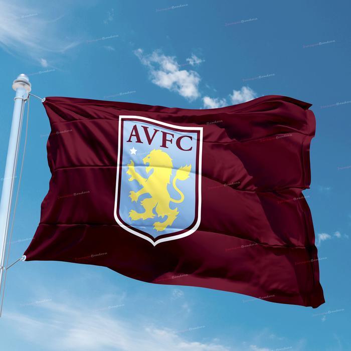BENDERA POSTER KAIN FOOTBALL CLUB ASTON VILLA FC FLAG POSTER ASTON VILLA FC