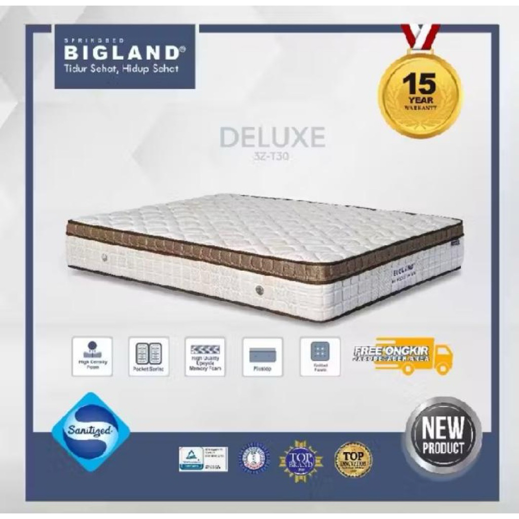 Bigland Springbed DELUXE Pocket - Kasur Saja